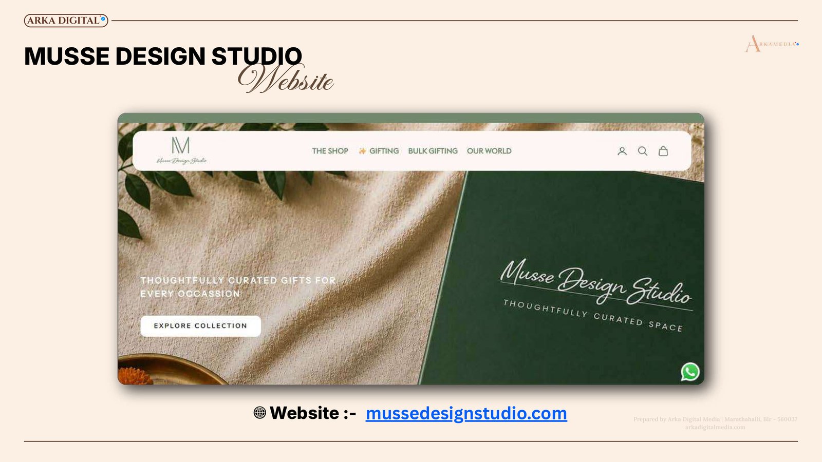 Musse Design Studio Website